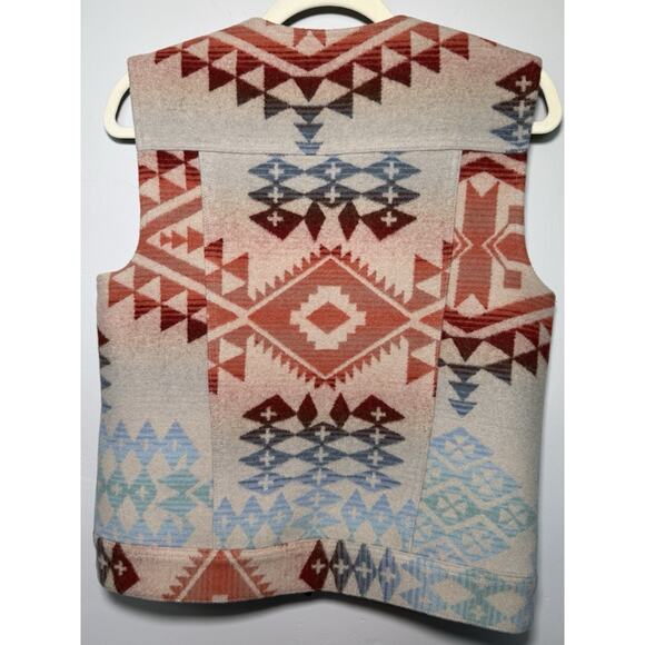 Vintage Pendleton Wool Vest Western Aztec Medium women’s - Picture 6 of 8